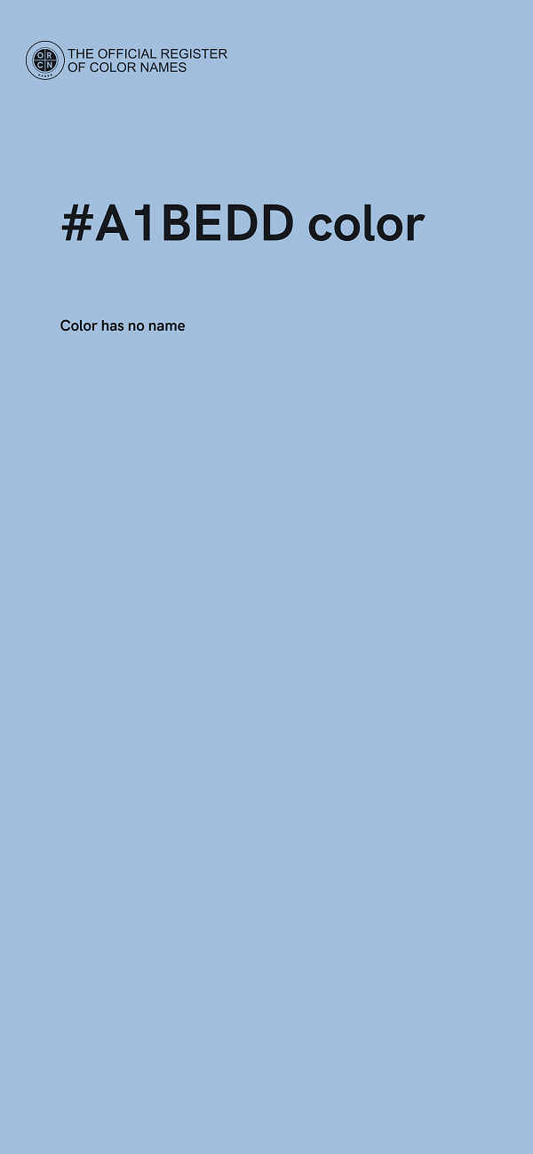 #A1BEDD color image