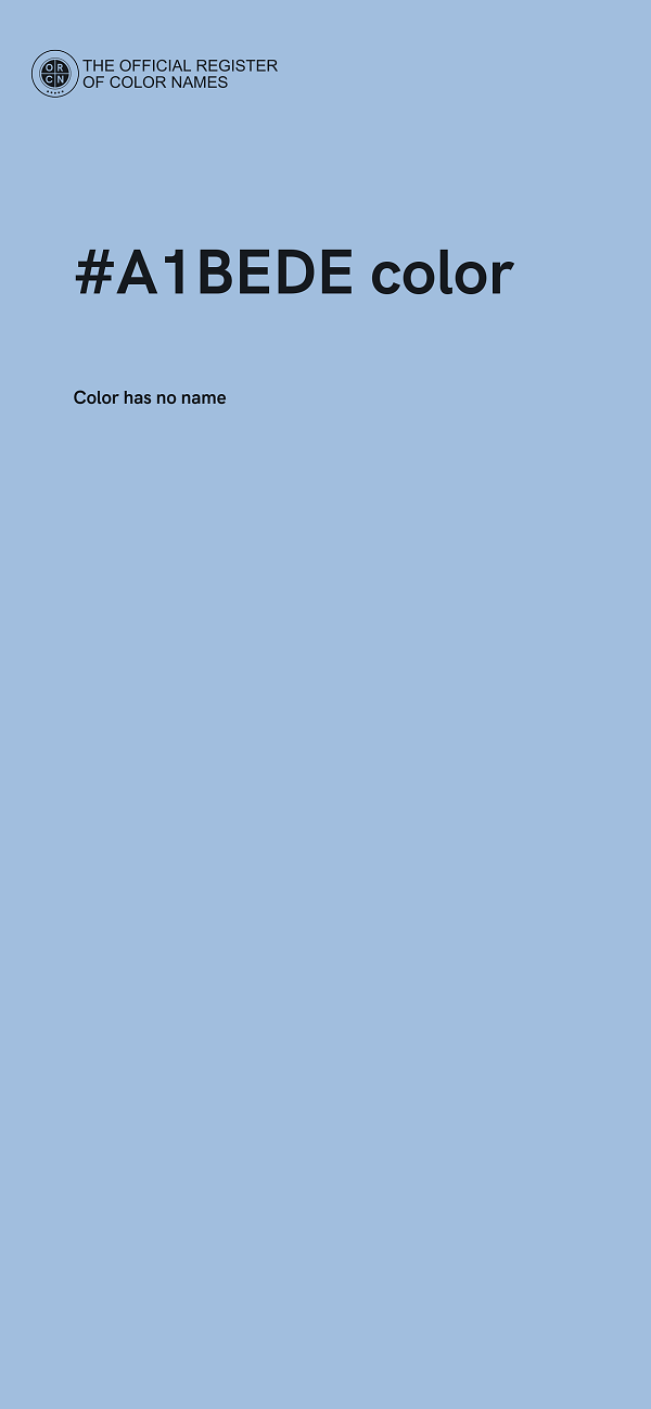 #A1BEDE color image