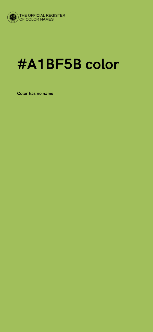 #A1BF5B color image
