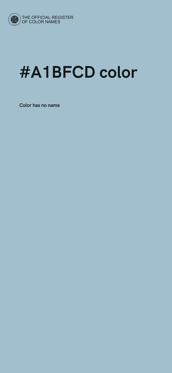 #A1BFCD color image