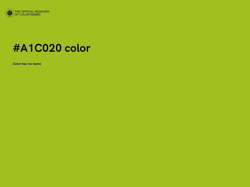 #A1C020 color image