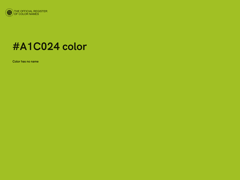 #A1C024 color image