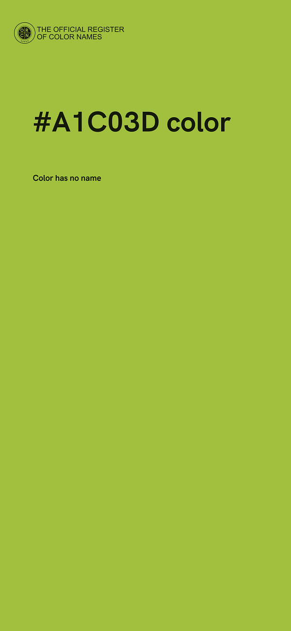 #A1C03D color image
