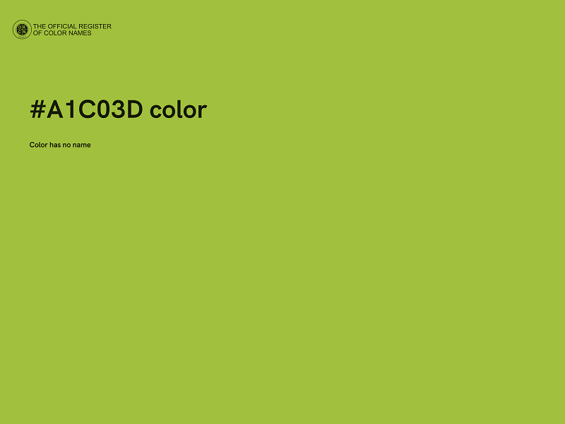 #A1C03D color image