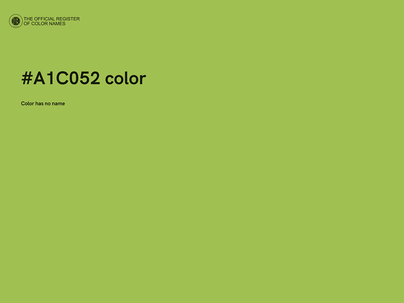 #A1C052 color image