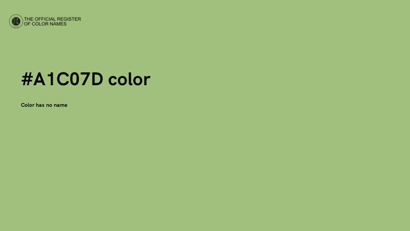 #A1C07D color image
