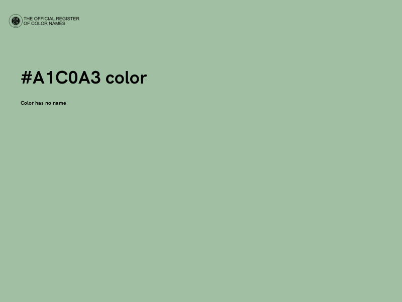 #A1C0A3 color image