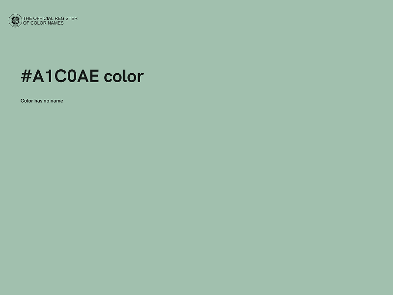 #A1C0AE color image