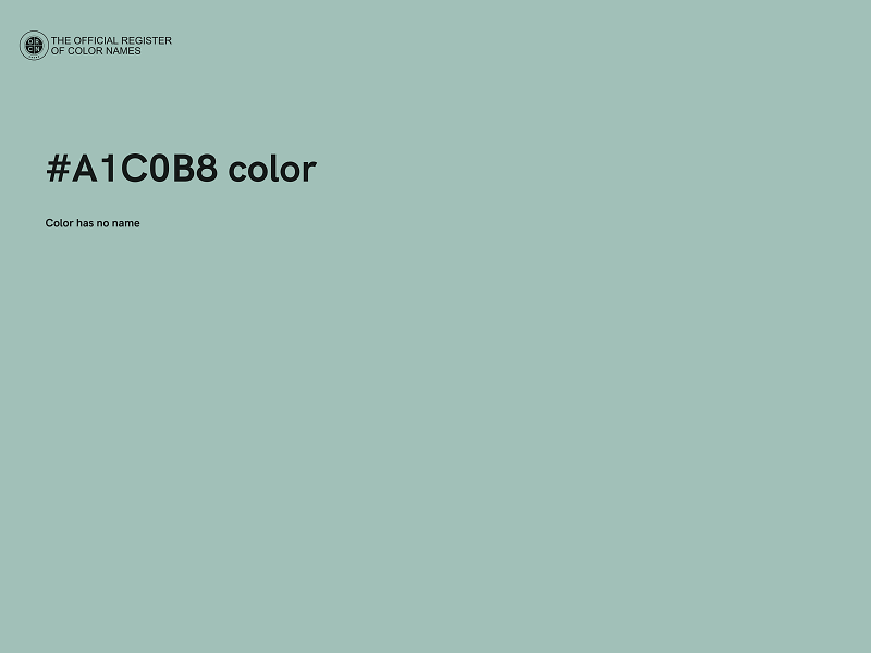 #A1C0B8 color image