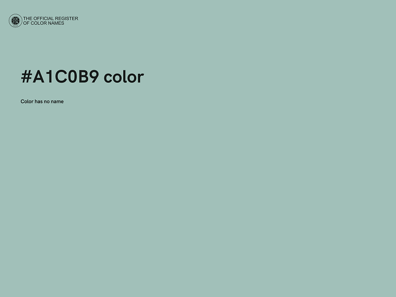 #A1C0B9 color image