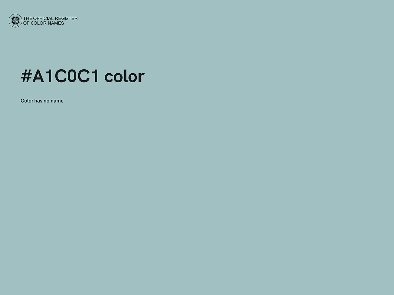 #A1C0C1 color image