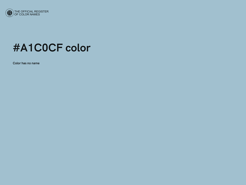 #A1C0CF color image