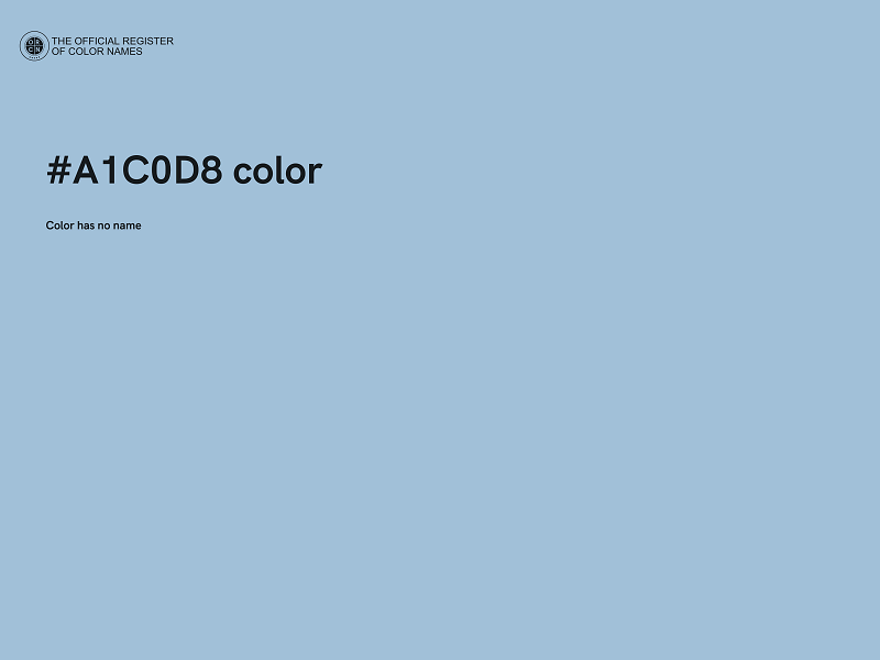 #A1C0D8 color image