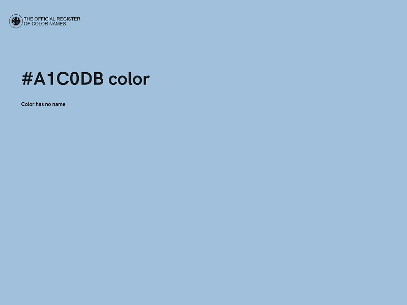 #A1C0DB color image