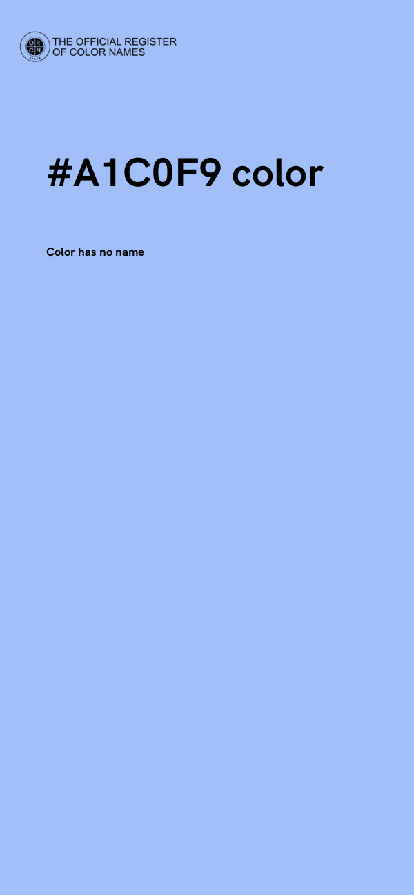 #A1C0F9 color image