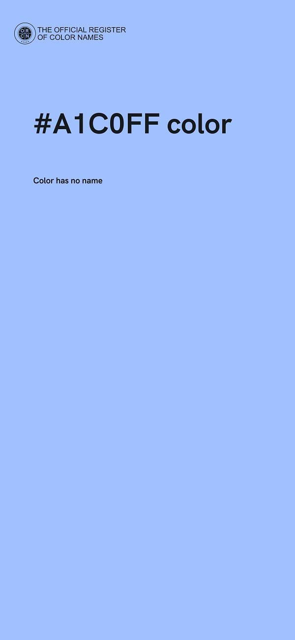 #A1C0FF color image
