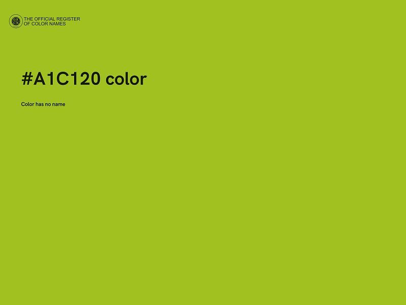 #A1C120 color image