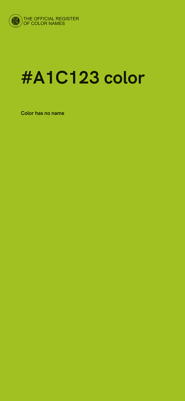 #A1C123 color image