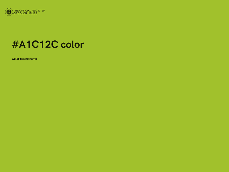 #A1C12C color image