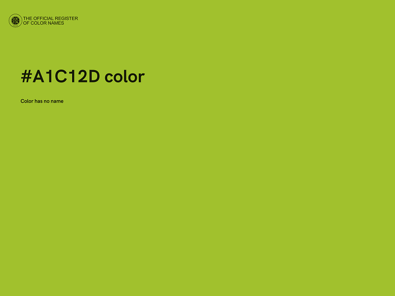 #A1C12D color image