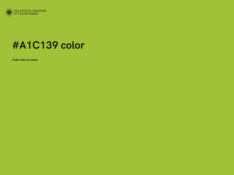 #A1C139 color image