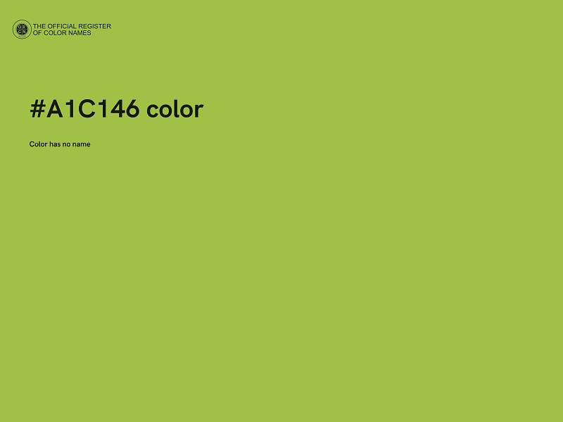 #A1C146 color image