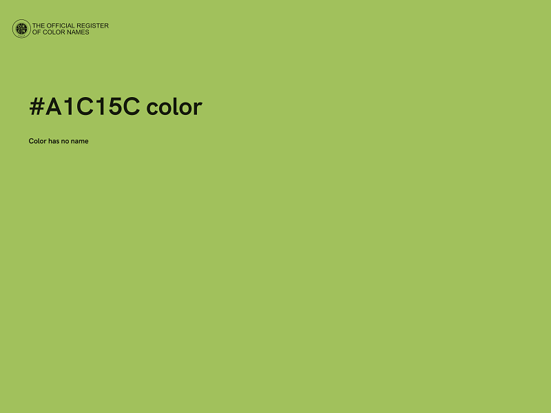 #A1C15C color image