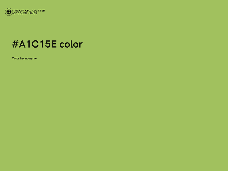 #A1C15E color image