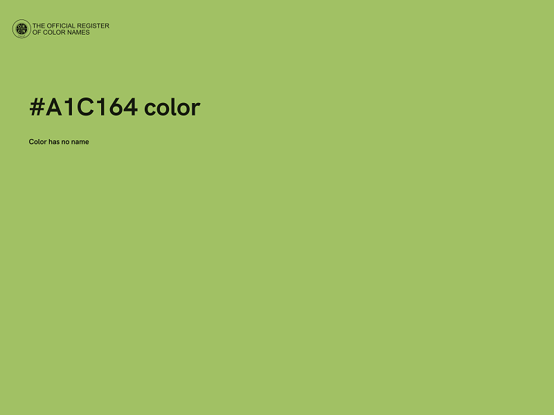 #A1C164 color image