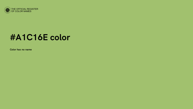 #A1C16E color image