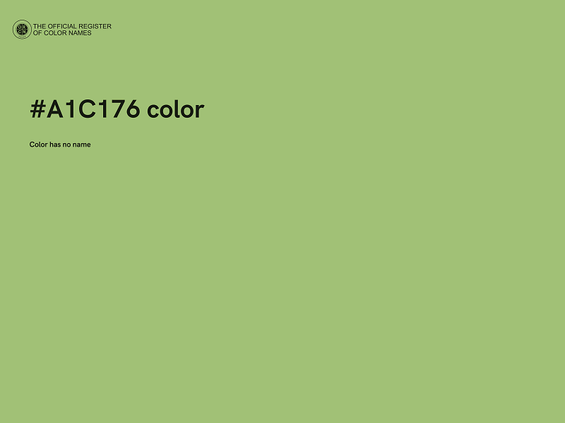 #A1C176 color image