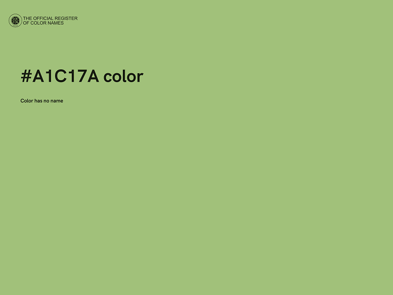 #A1C17A color image