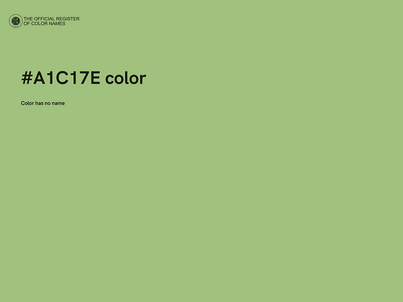 #A1C17E color image