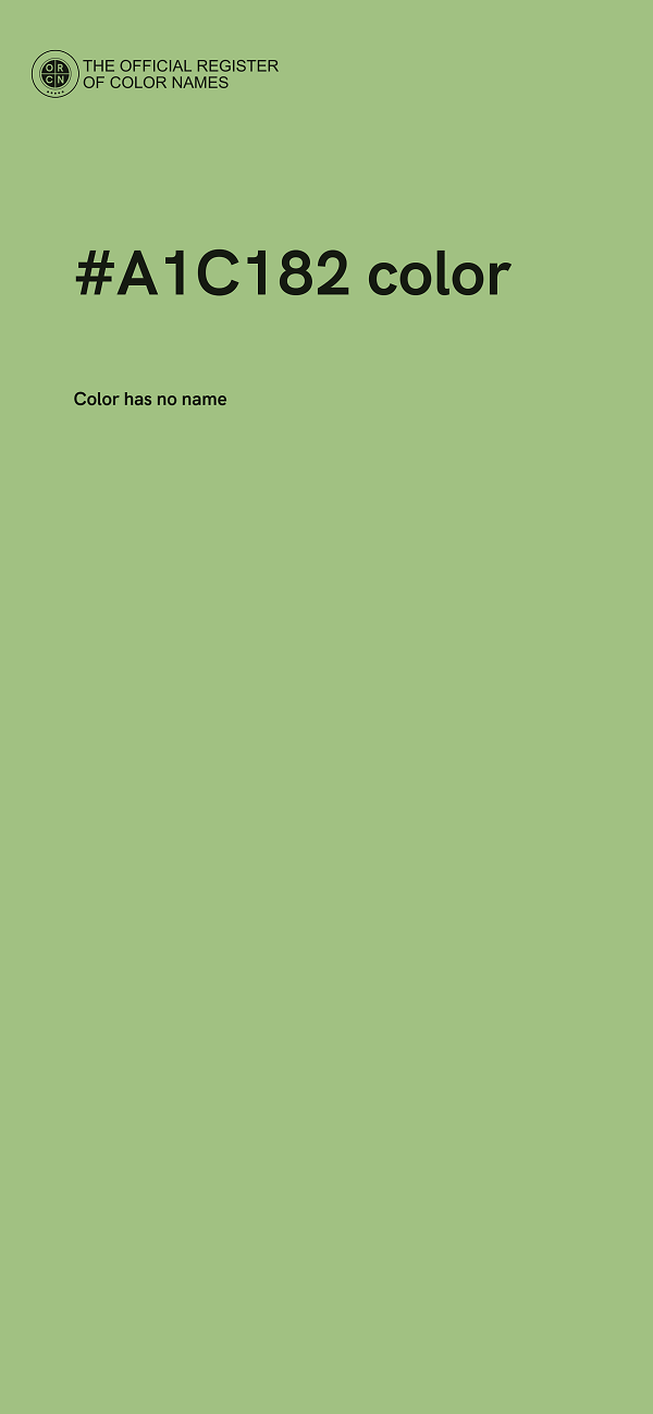 #A1C182 color image