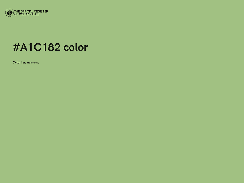 #A1C182 color image