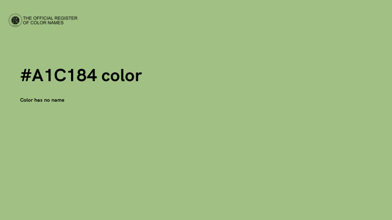 #A1C184 color image