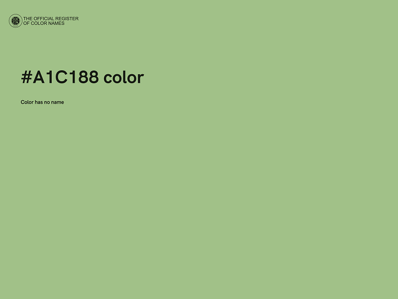 #A1C188 color image