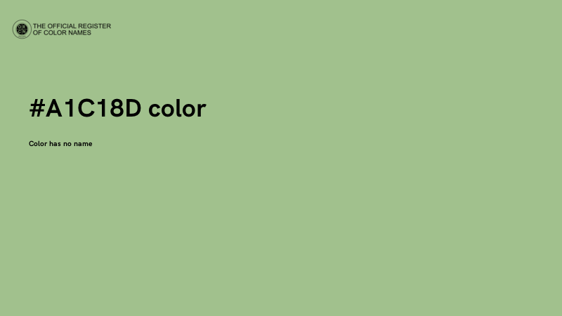 #A1C18D color image