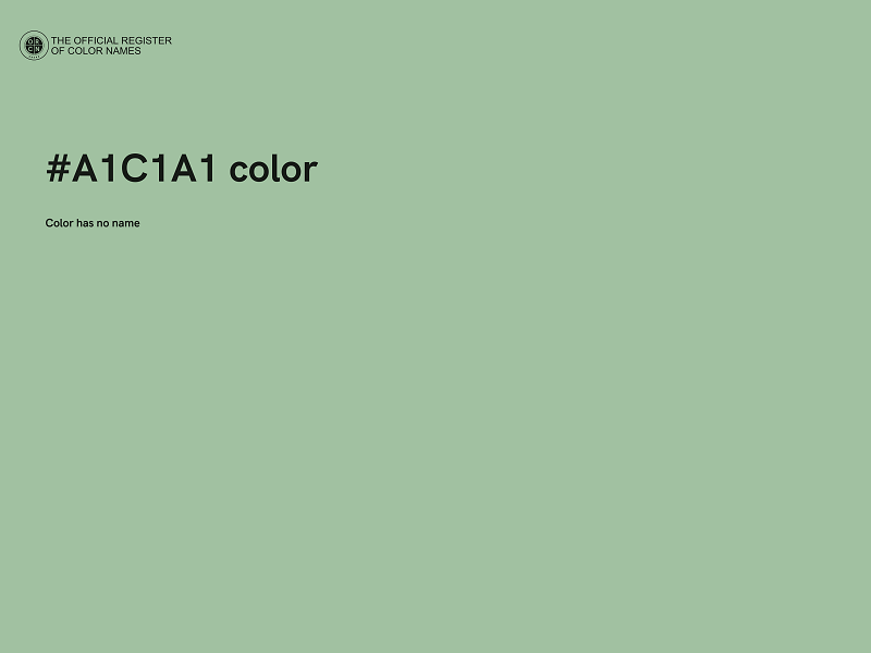 #A1C1A1 color image