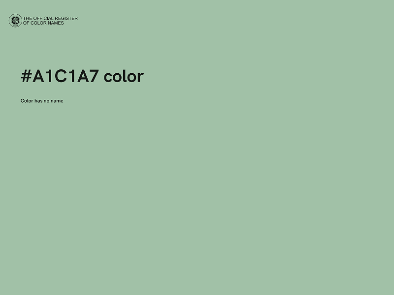 #A1C1A7 color image