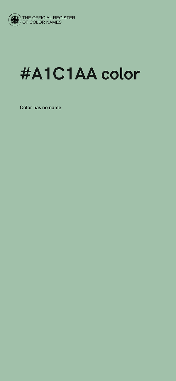 #A1C1AA color image