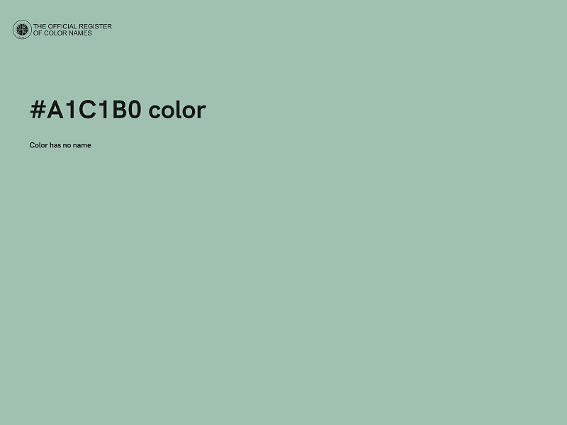 #A1C1B0 color image