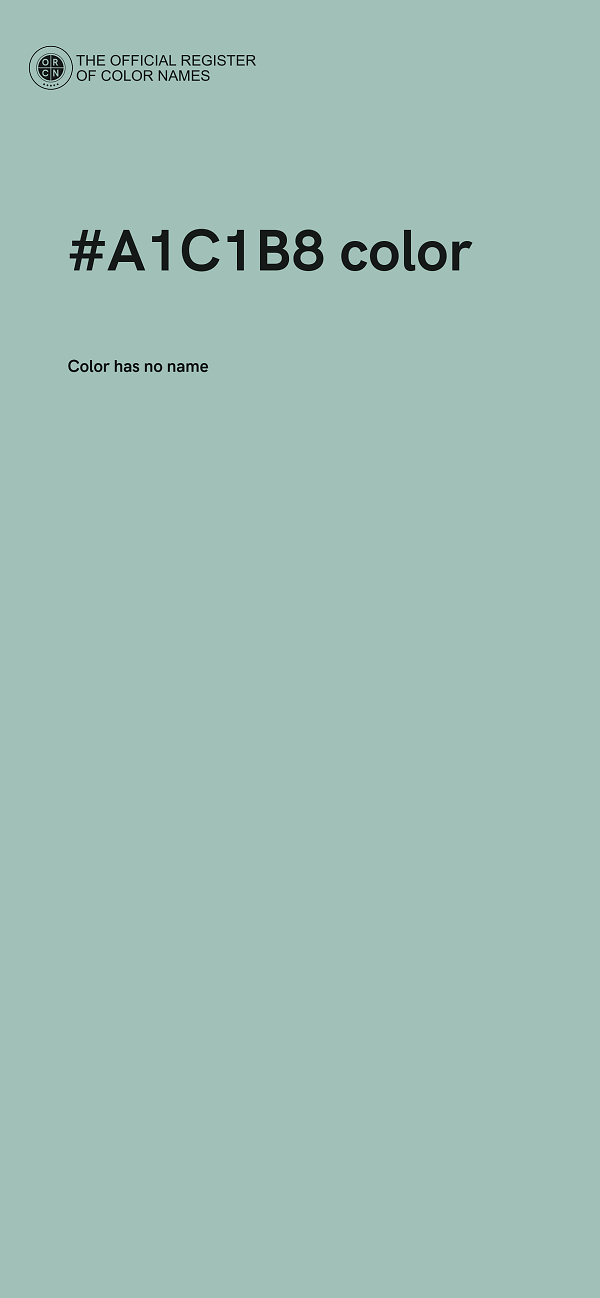 #A1C1B8 color image