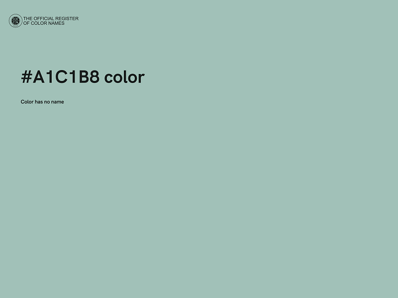 #A1C1B8 color image