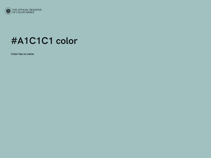 #A1C1C1 color image