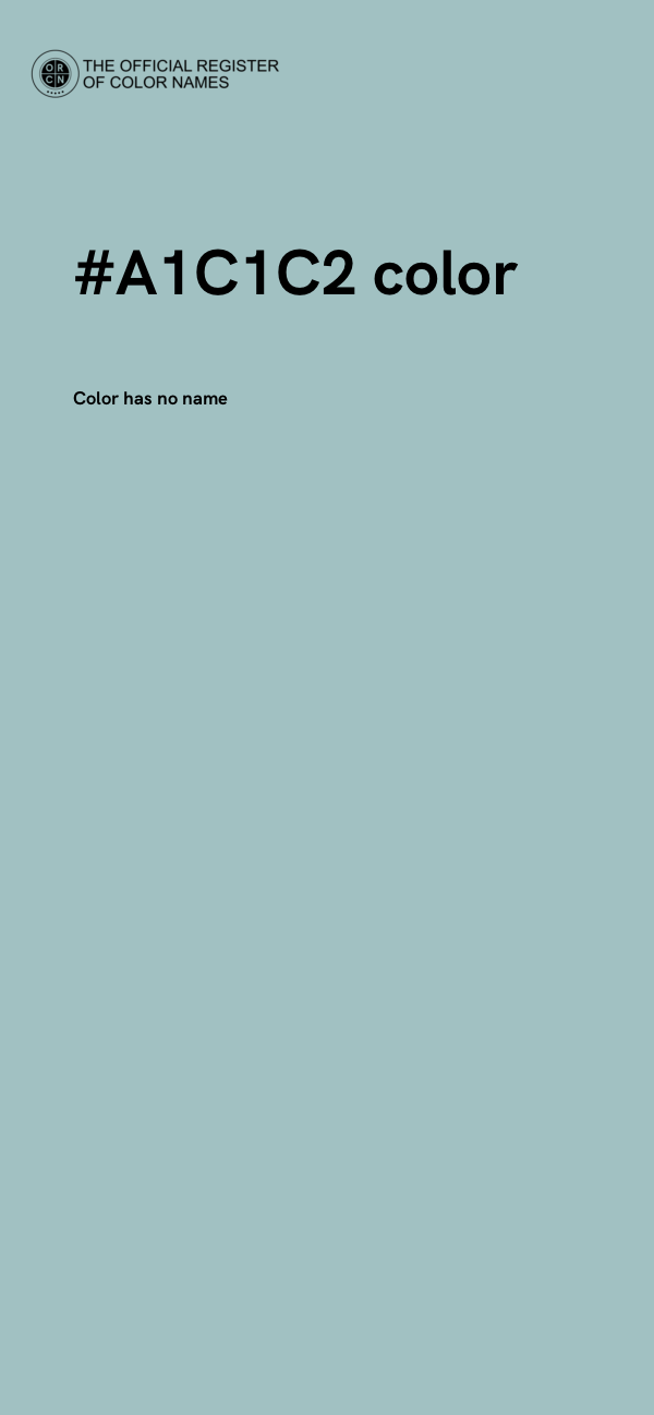 #A1C1C2 color image