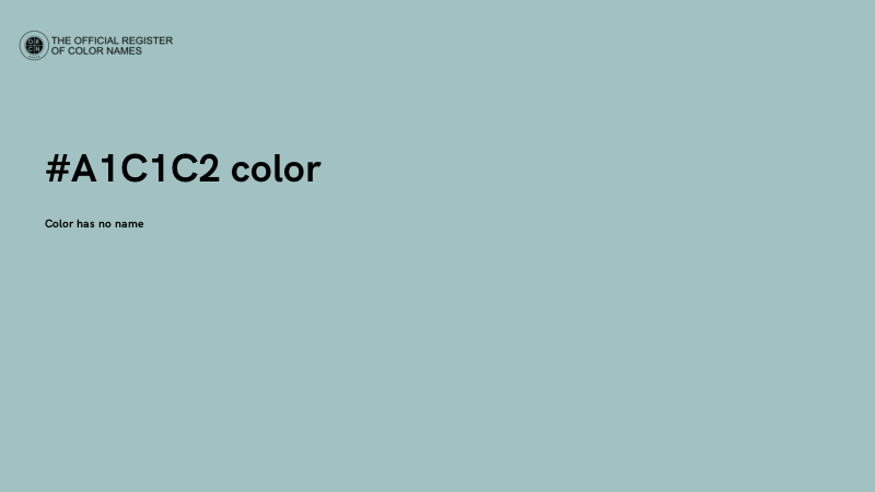 #A1C1C2 color image