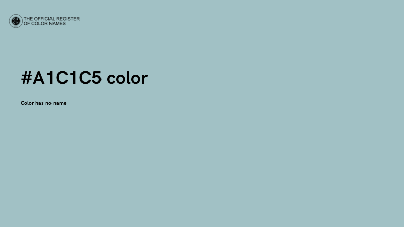 #A1C1C5 color image