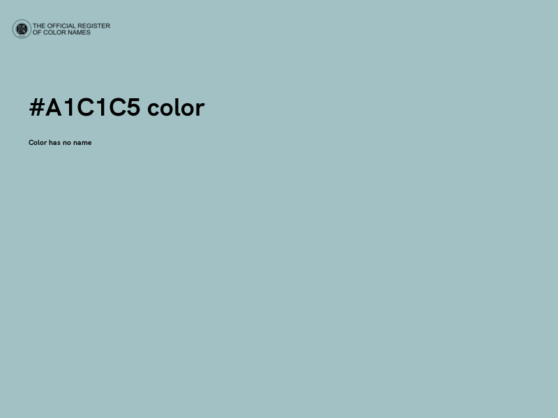 #A1C1C5 color image