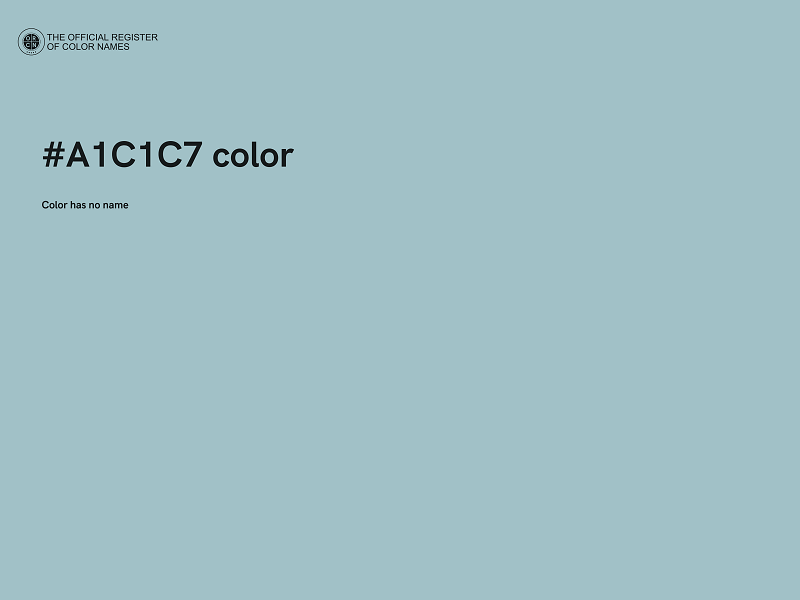 #A1C1C7 color image